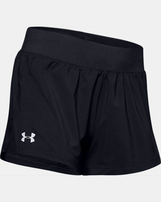 Damen UA Launch SW „Go All Day“ Shorts, Black, pdpMainDesktop image number 4